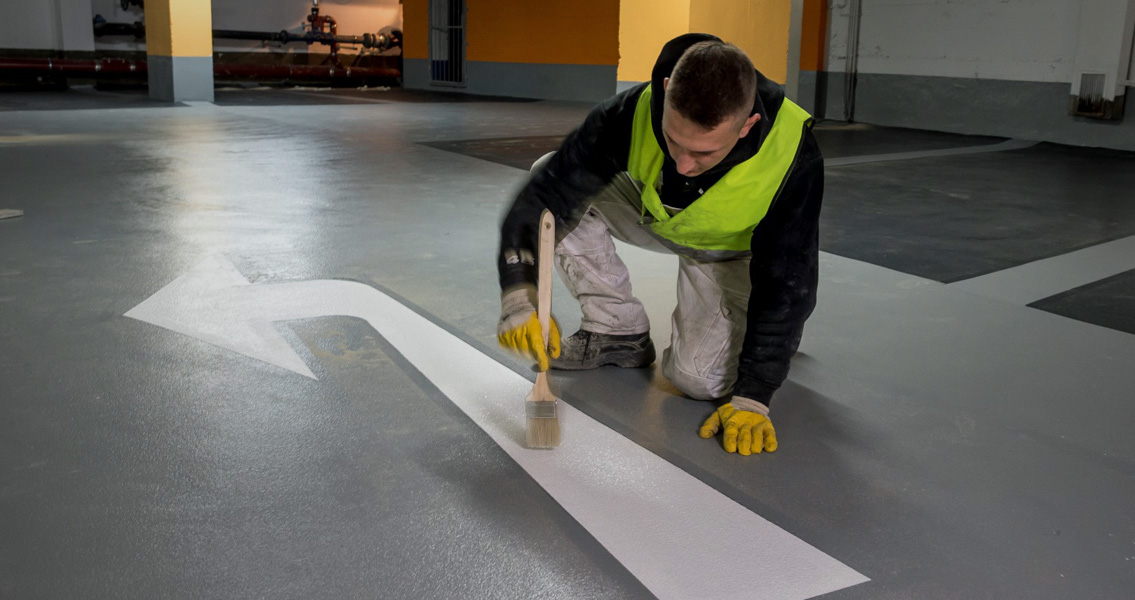 Protection and repair systems for parking garages at the MC were used
